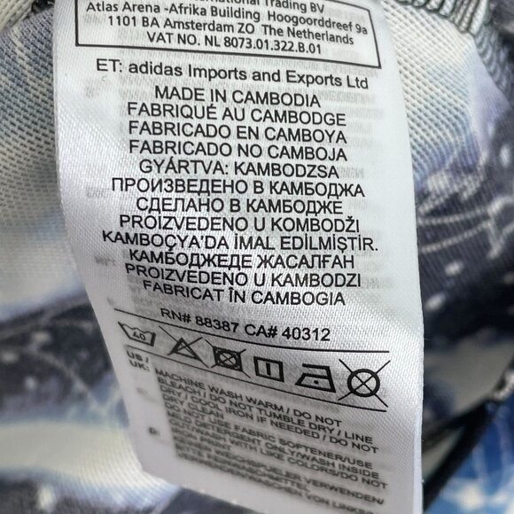 Adidas X Fiorucci Womens Medium Long Sleeve Sheer Galaxy Top Shirt - Picture 6 of 11